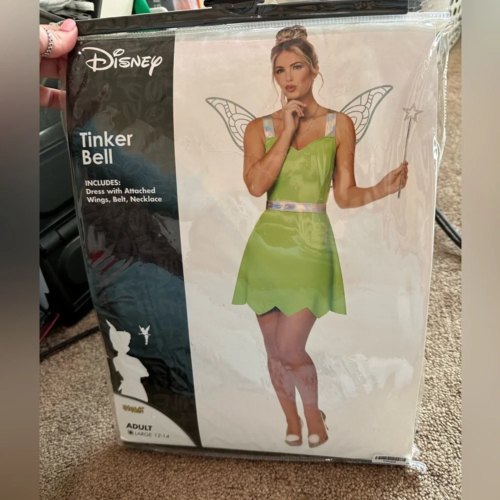 Disney Tinker Bell Costume - Green - Picture 1 of 3